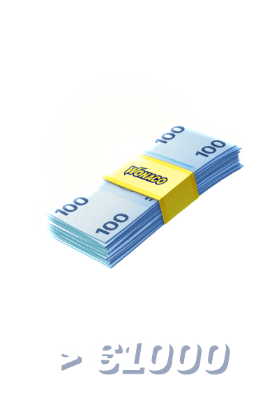 Mache Einzahlungen über 1.000 €
