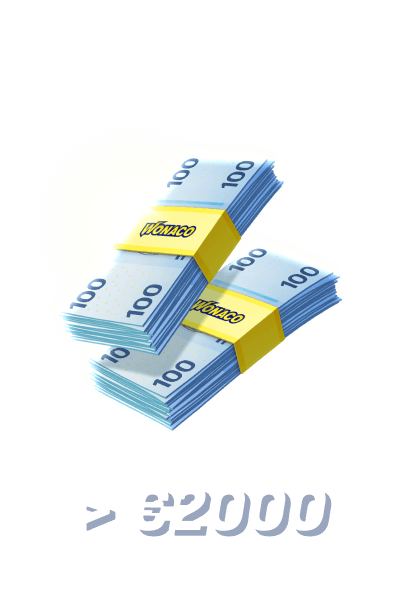 Mache Einzahlungen über 2.000 €